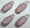 4 TLG. Glas-Tannenzapfen Set in Ice Rosa Silber - Christbaumkugeln - Weihnachtsschmuck-Christbaumschmuck