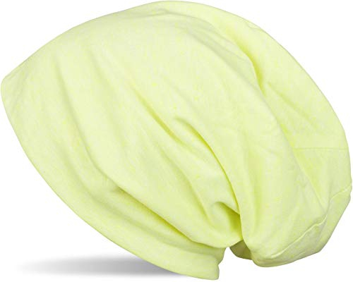 styleBREAKER Klassische Slouch Beanie Mütze, leicht und weich, Longbeanie, Unisex 04024018, Farbe:Apfelgrün meliert