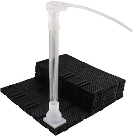 XMHF Aquarium Fish Tank Bottom Under Gravel Filter Board Plate Plastic 24-Pcs