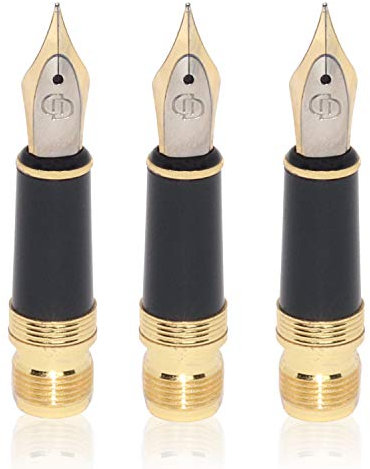 Dryden Designs Fountain Pen Replacement Medium Nib Pack of 3