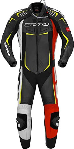 Spidi Track Wind Pro - Tuta da motociclista, in pelle, 1 pezzo