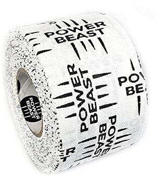 Magma Products Power Beast Tape. Gewichtheben & Hook Grip Tape | Schützen Sie Daumen und Finger Flexibles Klebeband | Training, Krafttraining, Gewichtheben | Messung 3,8 cm x 9 m. (Weiß)