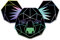 Finest Folia 2 x Polygon Tier Sticker Hologramm Aufkleber Tiere Origami Geometrisch Selbstklebend Kunst für Auto Motorrad Laptop Kühlschrank Wand Dekor R117 (Koala)