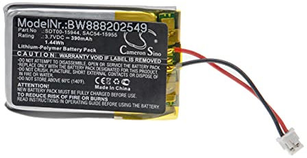 vhbw Akku kompatibel mit Sportdog SD-2525, SD-3225 Hundehalsband Hunde-Trainer (390mAh, 3,7V, Li-Polymer)