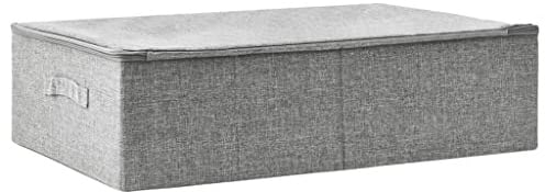 vidaXL Modern Fabric Storage Box 70x40x18 cm in Grey - Durable, Foldable, with User-Friendly Handle for Home Organization and Decor