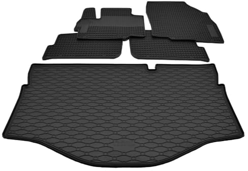 Mattenprofis Gummimatten + Gummi Kofferraumwanne Set kompatibel mit Mitsubishi Space Star ab Bj. 2019 RKK