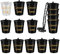 SAMSYOKI 15 Stück Bräutigam Schnapsgläser mit Kette Männer Team Schnapsglas Halskette Shotgläser Becher zum Umhängen JGA Accessoires für Junggesellinnenabschied Party Hochzeit Dekoration