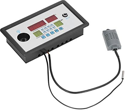 Termostato de Incubadora Inteligente, Controlador de Incubadora de Huevos de Temperatura Y Humedad en Tiempo Real de 12 V, Termostato Profesional para Uso Doméstico para Huevos