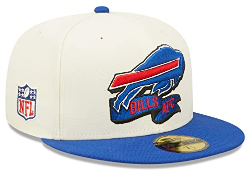 Era 59FIFTY Cap - NFL Sideline Buffalo Bills - 7 3/4, Buffalo Bills Cream