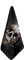 Kuiaobaty 4 Stück Handtuch, schwarz, Gothic-Totenkopf-Druck, Geschirrtuch, Küchendekoration, kleines hängendes Handtuch für Badezimmer, quadratisches Handtuch, Multipack (2 Stück)