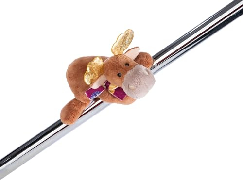 NICI 49306 MagNICI Elch Thure 12cm braun-Nachhaltiges Kuscheltier mit Magnet – Magnettier für Kühlschrank, Tafel, Metall & vieles mehr tolle Geschenkidee