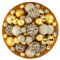 Giftsome Palline di Natala d'Oro - 101 Pezzi Decorazioni Albero di Natale - Addobbi Albero di Natale - per Uso Interno ed Esterno - Ø3/4/6 cm - Opache, Lucide, Acintillanti e Aperte