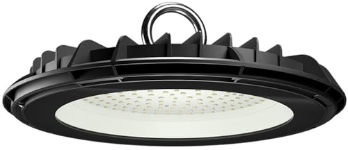 HOFTRONIC Pluto - LED High Bay 100W - 10.000 Lumen - 4000K neutralweiß - IP65 Wasserdicht - UFO Flimmerfrei - Hallenstrahler für Lagerhallen, Werkstatt & Industriebeleuchtug
