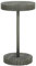 AUVYI Gartentisch Grau Ø60,5x106 cm Poly Rattan Dining Table Pokertisch Campingtisch Buffettisch Küchentisch Biertisch Beistelltisch Klein Multifunktionstisch Bierpong Tische