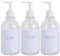 GOYISEE Douche Mur 3 Chambre shampooing et revitalisant Distributeur, Bouteille Rechargeable de shampooing et revitalisant avec étiquette imperméable à l'eau (3 Bottles-Clear)