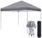 YUENFONG Pavillon 3x3m Faltpavillon Gartenpavillon Höhenverstellbar, Faltzelt Wasserdicht UV-Schutz Partyzelt, für Außen Garten Party Hochzeit, Grau
