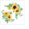 30 * 30 cm girasole adesivo da parete in PVC impermeabile rimovibile fiore giallo decalcomanie da parete per camera da letto Decor