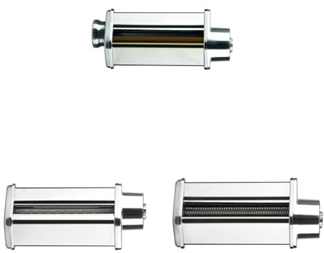 Girmi - Tris di accessori IM52 Tirapasta + IM53 Tagliatelle + IM54 Spaghetti compatibili con l'impastatrice IM50 Gastronomo Plus