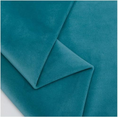 MekUk Plüschtoffe Samtstoff, 140 cm breit, weiches Veloursmaterial for Stuhl-Sofa-Polsterung, Heimwerkerarbeiten, Kissen(Size:3m)