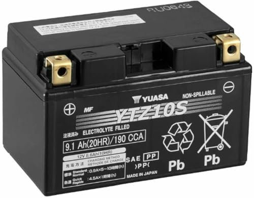 YUA SA YTZ10-S YTZ10S YTZ10S Batterie compatible avec Yamaha MT-07 MT-09 T-MAX 500 YZF R1 FZ8