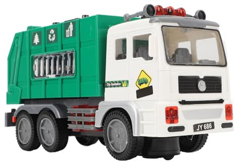 Jouets de Camion à Ordures pour Enfants, Camion à Ordures, Jouet de Voiture, Grand Camion Poubelle, Jouet de Véhicule Poubelle, Modèle de Véhicule à Ordures, Jouet de Camion à
