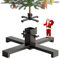 NWELD Weihnachtsbaumständer Metall - Christbaumständer Schwarz, Stabil Baumständer - Weihnachtsbaum Ständer groß - Christmas Tree Stand Loft & Industrial Design, Tannenbaumständer (Quadratisch)