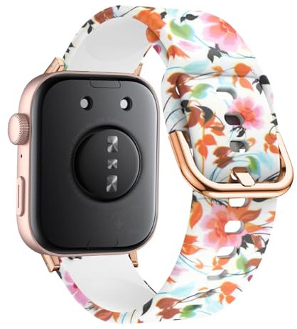 SeNool Cinturino per Huawei Watch Fit 4 / Fit 4 Pro/Fit 3, [Braccialetto di Silicone] [Durevole e Alla Moda] [Leggero, Traspirant], Band per Huawei Watch Fit 4 / Fit 4 Pro/Fit 3 - Fiore