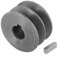 Eawfgtuw Einzelrillen-Stegscheiben, 50-100 mm Durchmesser, Keilriemenscheibe aus Gusseisen für Keilriemen (58 x 30 x 19 mm)