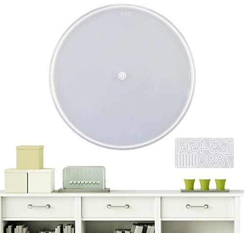 Silikonform für Uhr - Große Uhrenform | Kerzenformen, Wachskerzen, Seifenton, Epoxidharz, Kunsthandwerk