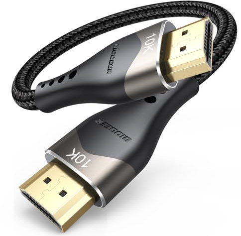 DIOOEER 10K 8K Short HDMI Cable 6 inch, 48Gbps Ultra High Speed Small HDMI Cable 0.5FT HDMI Cord 2.1 with 8K@60Hz 4K@120Hz, eARC, HDR10+, DTS:X, 3D for HDMI Switch/Laptop/Apple TV/Fire TV/Monitor/PS5