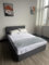 Panana King Size Upholstered Ottoman Bed Frame With Storage, Grey Fabric Padded Headboard, Gas Lift End Opening Wooden Slats Frame (King Size)