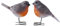 xowwyue 2 Stück Rotkehlchen Figur Realistische Vogel Statue Aus Kunstharz, Lebensechte Rotkehlchen Ornamente Vogelspielzeug Für Die Im Freien Und Das Wohnzimmer Im Schlafzimmer