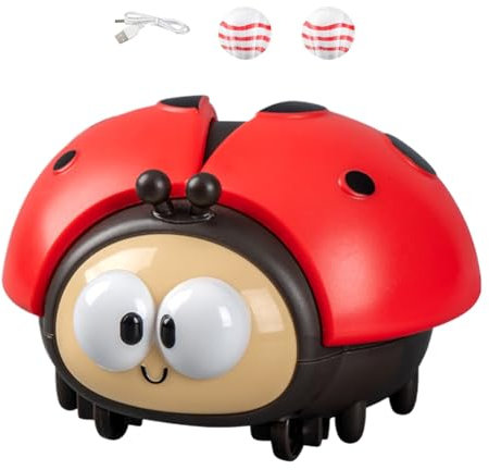 Ballblasspiel - Lustiges Ballblasspiel, Animal Electronic Toy | 9,5x8.5x7cm elektronischer Marienkäfer -Ball schwimmendes Spielzeug - Frühes Bildungsspielzeug für feine sportliche Fähigkeiten, Hand- u