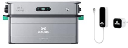 Zendure SolarFlow 2400 AC, KI AC-gekoppelte Energie Management System, 2400W AC Eingang, 2400W Ausgangsleistung, mit 1 AB3000X 2,88 kWh LFP Akku, TOU, mit Smart Meter D0