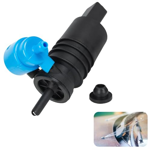 Bomba de limpiaparabrisas para Jeep, Dodge, Chrysler, Volkswagen, Audi, BMW, Chevrolet, Ford - Incluye Ojal, Compatible con Múltiples Modelos de Vehículos