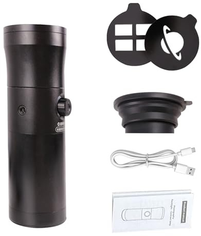 Goshyda Lampe de Poche de Photographie RVB, Projecteur Vidéo LED Portable 4 Couleurs avec 20 Filtres de Lumière à Motifs, Lumière de Remplissage Zoom Portable pour éclairage de Studio,