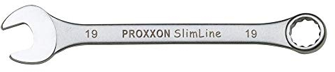 Proxxon 23927 Ring-Maulschlüssel SlimLine Größe 27mm - 15° abgewinkelt auf der Ringseite - Chrom-Vanadium Stahl