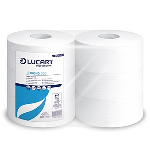 Papier toilette 2 plis Maxi C Jumbo Lucart - pure cellulose - 360 m - (lot de 6 rouleaux)