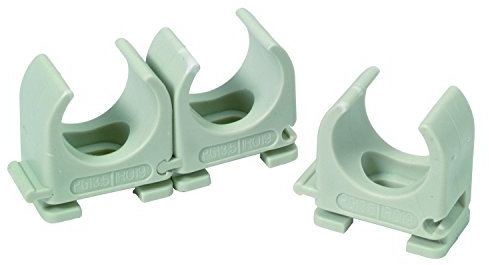 Helia 612512111 pack de 50 Attaches 20 mm Boîte PVC Gris
