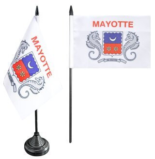 Digni® Drapeau de Table France Mayotte, Mini Drapeau