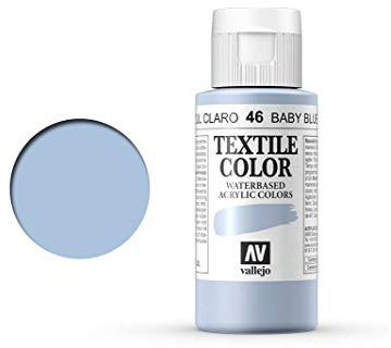 PINTURA TEXTIL 60 ML ACRYLICOS VALLEJO AZUL CLARO