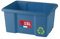 SUNDIS Bac de rangement 15L en plastique recyclé bleu, L.38xl.29x H19,5cm, empilable et superposable, multiusage, idéal pour l’atelier, le bricolage ou le transport