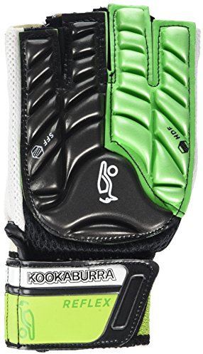 Kookaburra Reflex – Protección de Mano de Hockey Equipo de protección, Unisex, Color Negro y Verde, tamaño Large