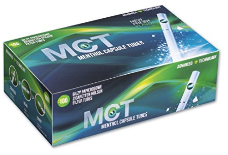 MCT Menthol Capsule Tubes Clickhülsen mit Menthol 20 Boxen (2000 Hülsen)