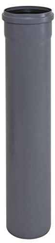 MKK - 19596-003 - HT-Rohr DN 75 Länge 0,25 m - 1 m Abwassersystem Rohre Abflussrohr Abwasser grau 1 m