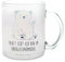 Mr. & Mrs. Panda Teetasse Eisbär Faul - Geschenk, Teetasse aus Glas, Büro, Teddybär, Teeglas, Teddy, Tasse mit Henkel, Nordpol, Arbeit, Glas