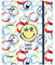 Safta - Smiley Ordner mit 4 Ringen, 30 mm, mehrfarbig, 270 x 35 x 320 mm (512090666)