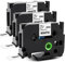 MarkField Kompatibel Schriftband Ersatz für Brother P-Touch 18mm TZ TZe-241 0.7 Laminated Bänder für Ptouch PT-550 900 D400 D450 D600 P700 P710B P910BT 2430PC,Schwarz auf Weiß, 3 Pack