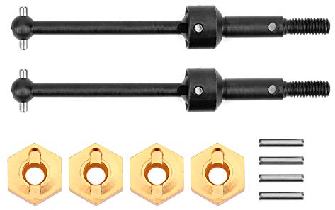 VGEBY RC CVD-Antriebswelle, CVD-Antriebswelle + 5-mm-Kombinierer für das ferngesteuerte Fahrzeugmodell TT-01T T-02