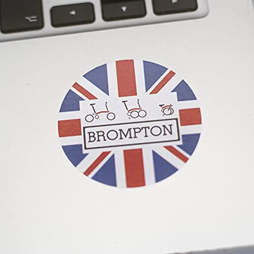 Wasseraufkleber, Klapprad, 5 x 5 cm, Geschenkaufkleber, Motiv: Union Jack